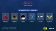 Qualified teams from League Stage for Free Fire Pro Series Grand Final (Image via Qualcomm Snapdragon)